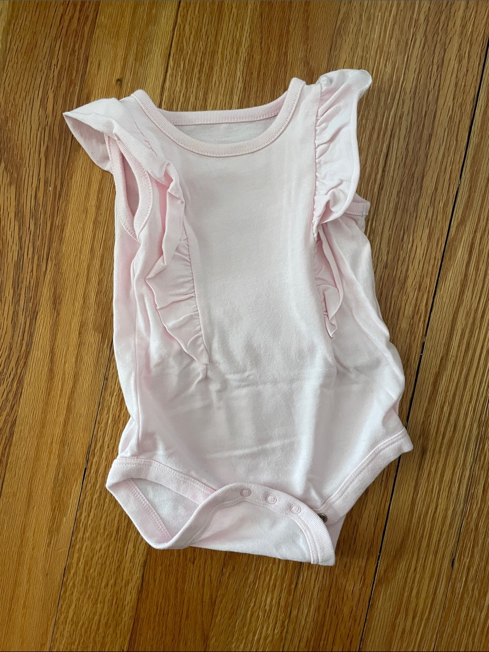 Cat & Jack Light Pink Ruffle Sleeveless Baby One-Piece